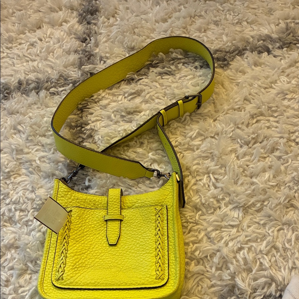 Rebecca Minkoff Neon Yellow Crossbody Bag - Picture 3 of 7
